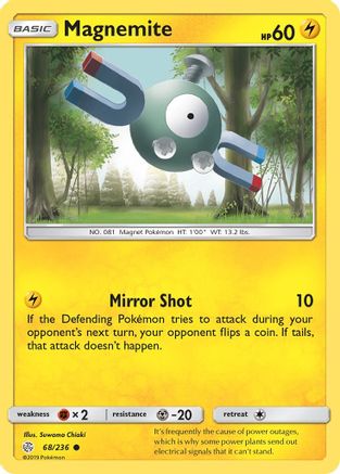 Magnemite (068/236) [SM  Cosmic Eclipse] Reverse Holofoil - Common