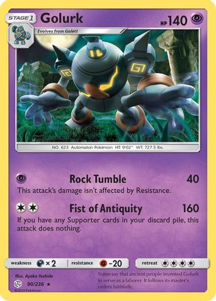 Golurk (090/236) [SM  Cosmic Eclipse] - Rare