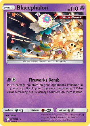 Blacephalon (104/236) [SM  Cosmic Eclipse] Reverse Holofoil - Holo Rare