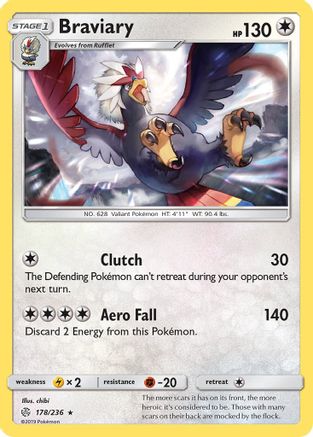 Braviary (178/236) [SM  Cosmic Eclipse] - Rare