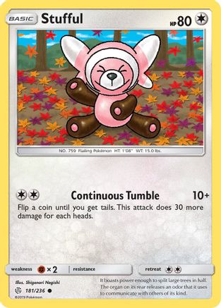 Stufful (181/236) [SM  Cosmic Eclipse] Reverse Holofoil - Common