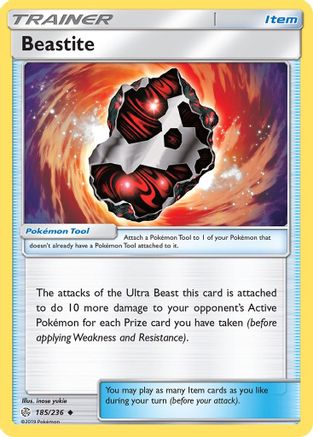 Beastite (185/236) [SM  Cosmic Eclipse] Reverse Holofoil - Uncommon