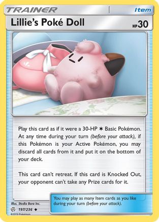 Lillie's Poke Doll (197/236) [SM  Cosmic Eclipse] - Uncommon