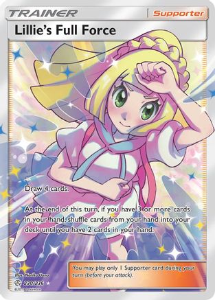 Lillie's Full Force (Full Art) (230/236) [SM  Cosmic Eclipse] Holofoil - Ultra Rare