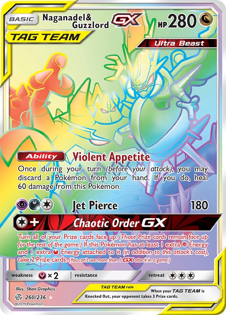 Naganadel & Guzzlord GX (Secret) [SM12 - 260/236]