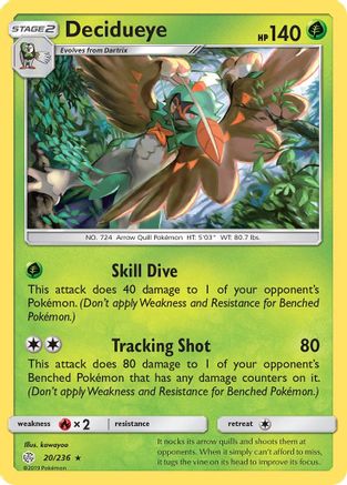 Decidueye (020/236) [SM  Cosmic Eclipse] Reverse Holofoil - Holo Rare