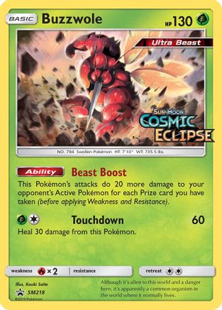 Buzzwole - SM218 (Prerelease) (SM218/248) [SM Promos] Holofoil - Promo