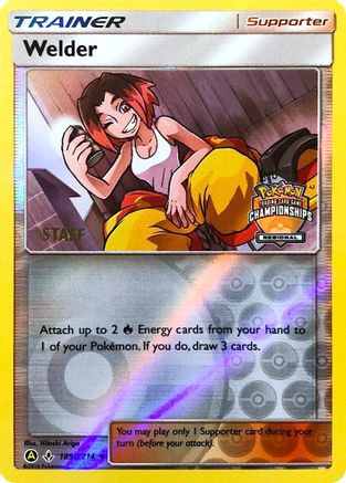 Welder (Regional Championships) [Staff] (189a/214) [League & Championship Cards] Reverse Holofoil - Promo