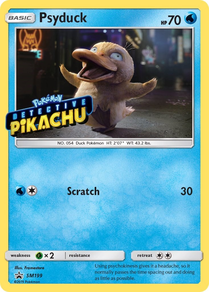 Psyduck - SM199 (Detective Pikachu Stamped) [SMP - SM199]
