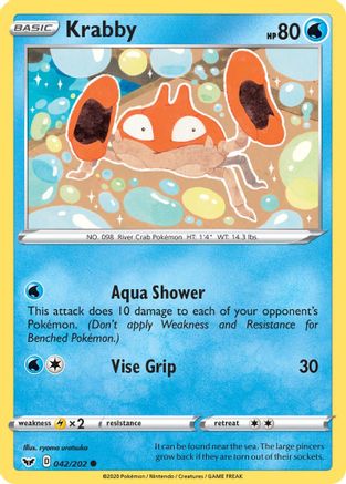 Krabby (042/202) [SWSH01 Sword & Shield Base Set] - Common