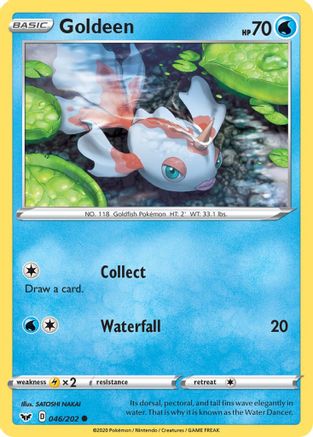 Goldeen (046/202) [SWSH01 Sword & Shield Base Set] Reverse Holofoil - Common