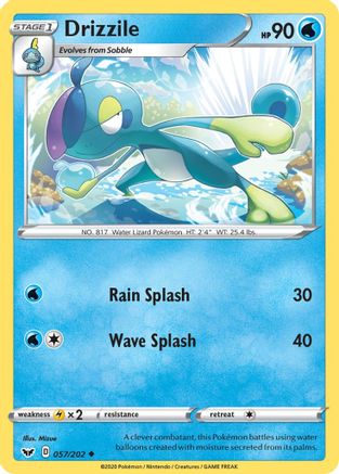 Drizzile (057/202) [SWSH01 Sword & Shield Base Set] - Uncommon