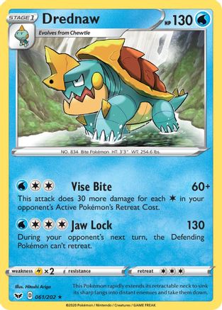 Drednaw (061/202) [SWSH01 Sword & Shield Base Set] - Rare