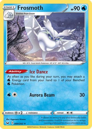 Frosmoth (064/202) [SWSH01 Sword & Shield Base Set] Holofoil - Holo Rare