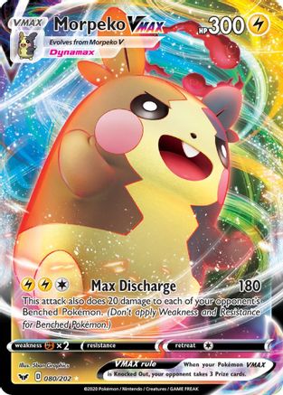 Morpeko VMAX (080/202) [SWSH01 Sword & Shield Base Set] Holofoil - Ultra Rare