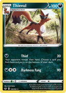 Thievul (126/202) [SWSH01 Sword & Shield Base Set] Reverse Holofoil - Rare