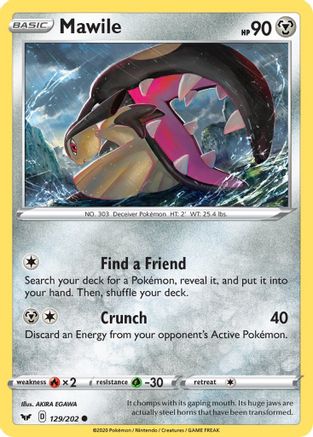 Mawile (129/202) [SWSH01 Sword & Shield Base Set] Reverse Holofoil - Common
