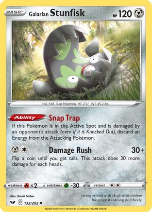 Galarian Stunfisk (132/202) [SWSH01 Sword & Shield Base Set] - Uncommon