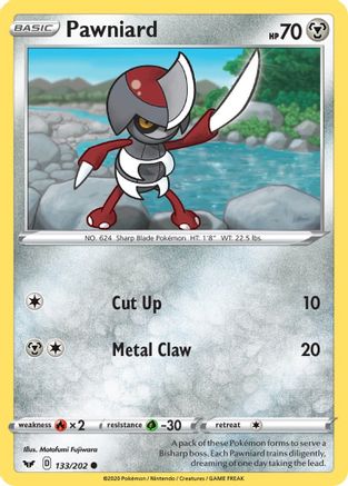 Pawniard (133/202) [SWSH01 Sword & Shield Base Set] - Common