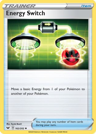 Energy Switch (162/202) [SWSH01 Sword & Shield Base Set] Reverse Holofoil - Uncommon