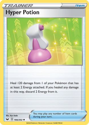 Hyper Potion (166/202) [SWSH01 Sword & Shield Base Set] Reverse Holofoil - Uncommon