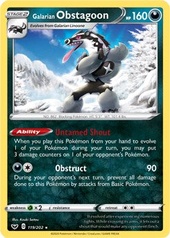Galarian Obstagoon - 119/202 [PR - 119/202]