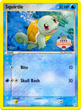 Squirtle (City Championships) (63/100) [League & Championship Cards] - Promo