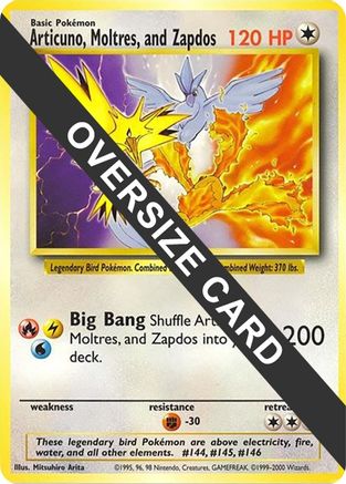 Articuno, Moltres, and Zapdos (Warner Bros. Promo) [Jumbo Cards] - Promo