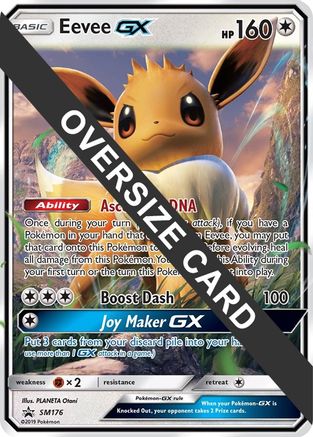 Eevee GX - SM176 (SM Black Star Promo) (SM176) [Jumbo Cards] Holofoil - Promo