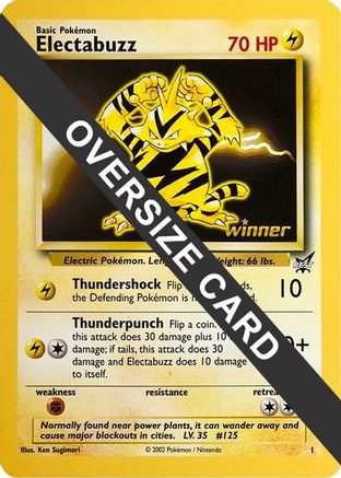 Electabuzz - 1 (Best of Game 1 Promo) (1) [Jumbo Cards] - Promo
