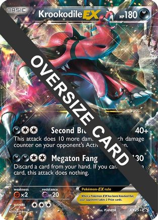 Krookodile EX - XY25 (XY25) [Jumbo Cards] Holofoil - Promo