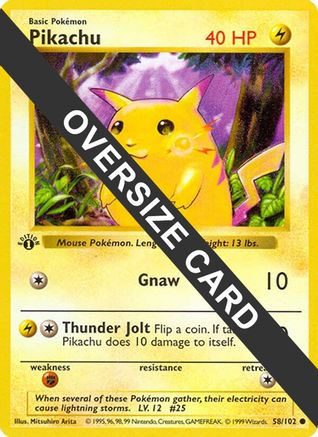Pikachu (58/102) [Jumbo Cards] - Promo