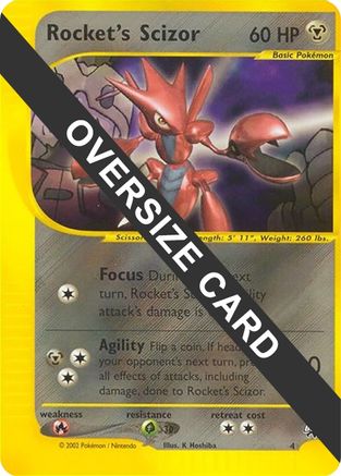 Rocket's Scizor (4) [Jumbo Cards] Holofoil - Promo