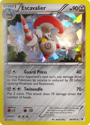 Escavalier - 80/101 (Cracked Ice Holo) [PR - 080/101]