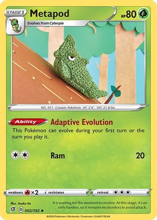 Metapod (002/192) [SWSH02 Rebel Clash] - Uncommon