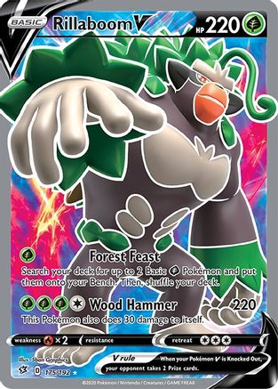 Rillaboom V (Full Art) (175/192) [SWSH02 Rebel Clash] Holofoil - Ultra Rare