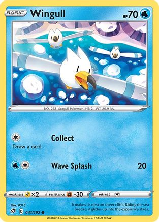 Wingull (041/192) [SWSH02 Rebel Clash] Reverse Holofoil - Common