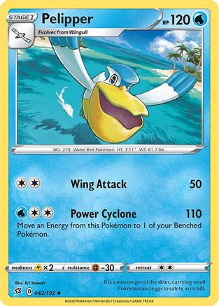 Pelipper (042/192) [SWSH02 Rebel Clash] Reverse Holofoil - Uncommon