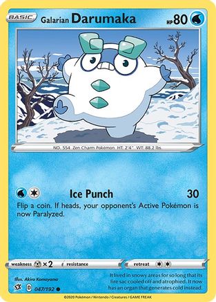 Galarian Darumaka (047/192) [SWSH02 Rebel Clash] Reverse Holofoil - Common