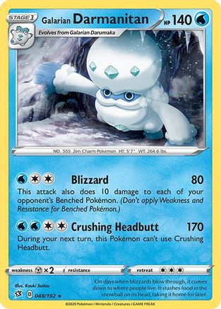 Galarian Darmanitan (048/192) [SWSH02 Rebel Clash] - Rare