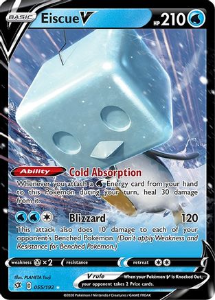 Eiscue V (055/192) [SWSH02 Rebel Clash] Holofoil - Ultra Rare