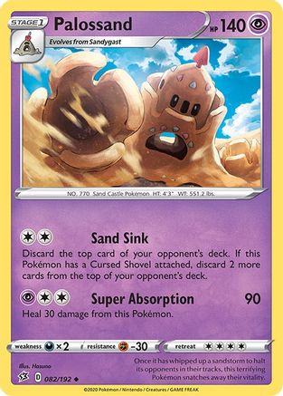 Palossand (082/192) [SWSH02 Rebel Clash] Reverse Holofoil - Uncommon