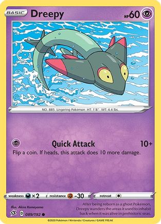 Dreepy (089/192) [SWSH02 Rebel Clash] Reverse Holofoil - Common
