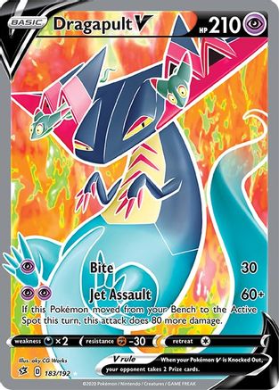 Dragapult V (Full Art) (183/192) [SWSH02 Rebel Clash] Holofoil - Ultra Rare