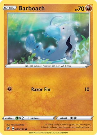 Barboach (99/192) [SWSH02 Rebel Clash] - Common