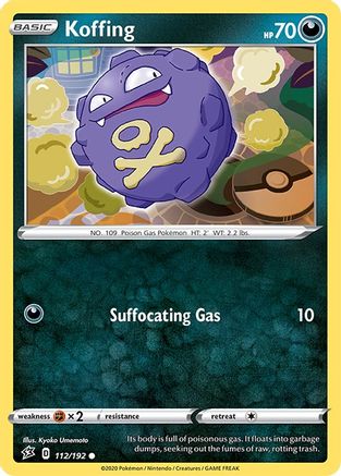 Koffing (112/192) [SWSH02 Rebel Clash] Reverse Holofoil - Common