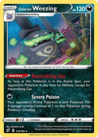 Galarian Weezing (113/192) [SWSH02 Rebel Clash] Holofoil - Holo Rare