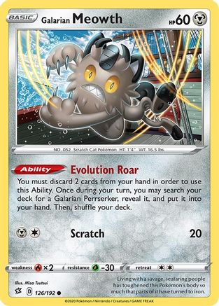 Galarian Meowth (126/192) [SWSH02 Rebel Clash] - Common
