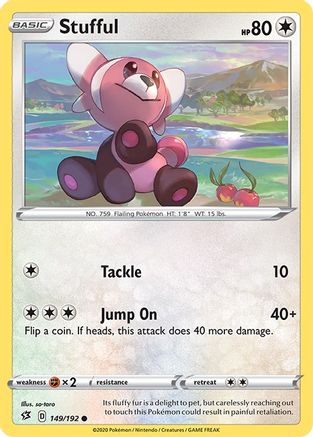 Stufful (149/192) [SWSH02 Rebel Clash] Reverse Holofoil - Common
