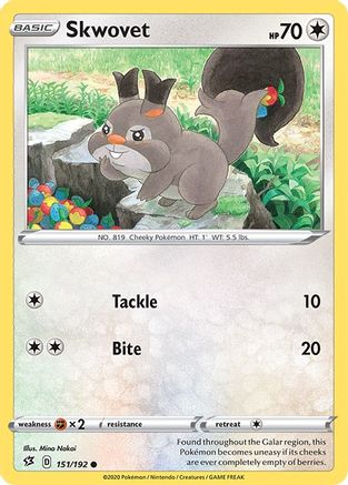 Skwovet (151/192) [SWSH02 Rebel Clash] - Common